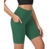 imageODODOS ODCLOUD Womens High Waist Lounge Yoga Shorts with Pockets 4quot6quot8quot10quot Buttery Soft Biker ShortsDark Green