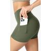 imageODODOS ODCLOUD Womens High Waist Lounge Yoga Shorts with Pockets 4quot6quot8quot10quot Buttery Soft Biker ShortsDark Olive