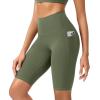 imageODODOS ODCLOUD Womens High Waist Lounge Yoga Shorts with Pockets 4quot6quot8quot10quot Buttery Soft Biker ShortsDark Olive