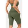 imageODODOS ODCLOUD Womens High Waist Lounge Yoga Shorts with Pockets 4quot6quot8quot10quot Buttery Soft Biker ShortsDark Olive