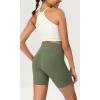 imageODODOS ODCLOUD Womens High Waist Lounge Yoga Shorts with Pockets 4quot6quot8quot10quot Buttery Soft Biker ShortsDark Olive