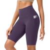 imageODODOS ODCLOUD Womens High Waist Lounge Yoga Shorts with Pockets 4quot6quot8quot10quot Buttery Soft Biker ShortsDark Purple