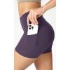 imageODODOS ODCLOUD Womens High Waist Lounge Yoga Shorts with Pockets 4quot6quot8quot10quot Buttery Soft Biker ShortsDark Purple