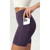 imageODODOS ODCLOUD Womens High Waist Lounge Yoga Shorts with Pockets 4quot6quot8quot10quot Buttery Soft Biker ShortsDark Purple