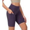 imageODODOS ODCLOUD Womens High Waist Lounge Yoga Shorts with Pockets 4quot6quot8quot10quot Buttery Soft Biker ShortsDark Purple