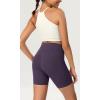 imageODODOS ODCLOUD Womens High Waist Lounge Yoga Shorts with Pockets 4quot6quot8quot10quot Buttery Soft Biker ShortsDark Purple