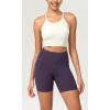 imageODODOS ODCLOUD Womens High Waist Lounge Yoga Shorts with Pockets 4quot6quot8quot10quot Buttery Soft Biker ShortsDark Purple