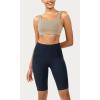 imageODODOS ODCLOUD Womens High Waist Lounge Yoga Shorts with Pockets 4quot6quot8quot10quot Buttery Soft Biker ShortsDeep Navy