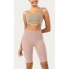 imageODODOS ODCLOUD Womens High Waist Lounge Yoga Shorts with Pockets 4quot6quot8quot10quot Buttery Soft Biker ShortsDusty Pink