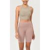 imageODODOS ODCLOUD Womens High Waist Lounge Yoga Shorts with Pockets 4quot6quot8quot10quot Buttery Soft Biker ShortsDusty Pink