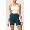 imageODODOS ODCLOUD Womens High Waist Lounge Yoga Shorts with Pockets 4quot6quot8quot10quot Buttery Soft Biker ShortsForest Teal