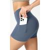 imageODODOS ODCLOUD Womens High Waist Lounge Yoga Shorts with Pockets 4quot6quot8quot10quot Buttery Soft Biker ShortsInk Blue