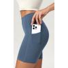 imageODODOS ODCLOUD Womens High Waist Lounge Yoga Shorts with Pockets 4quot6quot8quot10quot Buttery Soft Biker ShortsInk Blue