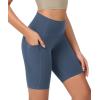 imageODODOS ODCLOUD Womens High Waist Lounge Yoga Shorts with Pockets 4quot6quot8quot10quot Buttery Soft Biker ShortsInk Blue