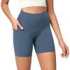 imageODODOS ODCLOUD Womens High Waist Lounge Yoga Shorts with Pockets 4quot6quot8quot10quot Buttery Soft Biker ShortsInk Blue