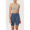 imageODODOS ODCLOUD Womens High Waist Lounge Yoga Shorts with Pockets 4quot6quot8quot10quot Buttery Soft Biker ShortsInk Blue