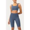 imageODODOS ODCLOUD Womens High Waist Lounge Yoga Shorts with Pockets 4quot6quot8quot10quot Buttery Soft Biker ShortsInk Blue