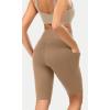 imageODODOS ODCLOUD Womens High Waist Lounge Yoga Shorts with Pockets 4quot6quot8quot10quot Buttery Soft Biker ShortsLight Brown