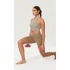 imageODODOS ODCLOUD Womens High Waist Lounge Yoga Shorts with Pockets 4quot6quot8quot10quot Buttery Soft Biker ShortsLight Brown