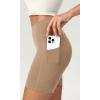 imageODODOS ODCLOUD Womens High Waist Lounge Yoga Shorts with Pockets 4quot6quot8quot10quot Buttery Soft Biker ShortsLight Brown