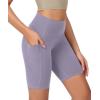 imageODODOS ODCLOUD Womens High Waist Lounge Yoga Shorts with Pockets 4quot6quot8quot10quot Buttery Soft Biker ShortsLilac Smoke