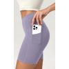 imageODODOS ODCLOUD Womens High Waist Lounge Yoga Shorts with Pockets 4quot6quot8quot10quot Buttery Soft Biker ShortsLilac Smoke