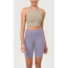 imageODODOS ODCLOUD Womens High Waist Lounge Yoga Shorts with Pockets 4quot6quot8quot10quot Buttery Soft Biker ShortsLilac Smoke
