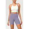 imageODODOS ODCLOUD Womens High Waist Lounge Yoga Shorts with Pockets 4quot6quot8quot10quot Buttery Soft Biker ShortsLilac Smoke