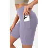 imageODODOS ODCLOUD Womens High Waist Lounge Yoga Shorts with Pockets 4quot6quot8quot10quot Buttery Soft Biker ShortsLilac Smoke
