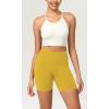 imageODODOS ODCLOUD Womens High Waist Lounge Yoga Shorts with Pockets 4quot6quot8quot10quot Buttery Soft Biker ShortsMango Mint