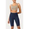 imageODODOS ODCLOUD Womens High Waist Lounge Yoga Shorts with Pockets 4quot6quot8quot10quot Buttery Soft Biker ShortsNavy