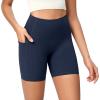 imageODODOS ODCLOUD Womens High Waist Lounge Yoga Shorts with Pockets 4quot6quot8quot10quot Buttery Soft Biker ShortsNavy