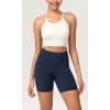 imageODODOS ODCLOUD Womens High Waist Lounge Yoga Shorts with Pockets 4quot6quot8quot10quot Buttery Soft Biker ShortsNavy