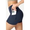 imageODODOS ODCLOUD Womens High Waist Lounge Yoga Shorts with Pockets 4quot6quot8quot10quot Buttery Soft Biker ShortsNavy