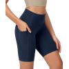 imageODODOS ODCLOUD Womens High Waist Lounge Yoga Shorts with Pockets 4quot6quot8quot10quot Buttery Soft Biker ShortsNavy