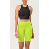 imageODODOS ODCLOUD Womens High Waist Lounge Yoga Shorts with Pockets 4quot6quot8quot10quot Buttery Soft Biker ShortsNeon Green