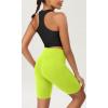 imageODODOS ODCLOUD Womens High Waist Lounge Yoga Shorts with Pockets 4quot6quot8quot10quot Buttery Soft Biker ShortsNeon Green
