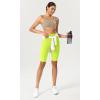 imageODODOS ODCLOUD Womens High Waist Lounge Yoga Shorts with Pockets 4quot6quot8quot10quot Buttery Soft Biker ShortsNeon Green Yellow
