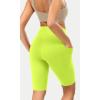 imageODODOS ODCLOUD Womens High Waist Lounge Yoga Shorts with Pockets 4quot6quot8quot10quot Buttery Soft Biker ShortsNeon Green Yellow