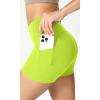 imageODODOS ODCLOUD Womens High Waist Lounge Yoga Shorts with Pockets 4quot6quot8quot10quot Buttery Soft Biker ShortsNeon Green Yellow