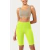 imageODODOS ODCLOUD Womens High Waist Lounge Yoga Shorts with Pockets 4quot6quot8quot10quot Buttery Soft Biker ShortsNeon Green Yellow