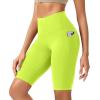 imageODODOS ODCLOUD Womens High Waist Lounge Yoga Shorts with Pockets 4quot6quot8quot10quot Buttery Soft Biker ShortsNeon Green Yellow