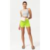 imageODODOS ODCLOUD Womens High Waist Lounge Yoga Shorts with Pockets 4quot6quot8quot10quot Buttery Soft Biker ShortsNeon Green Yellow