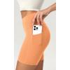imageODODOS ODCLOUD Womens High Waist Lounge Yoga Shorts with Pockets 4quot6quot8quot10quot Buttery Soft Biker ShortsNeon Orange
