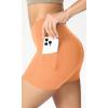 imageODODOS ODCLOUD Womens High Waist Lounge Yoga Shorts with Pockets 4quot6quot8quot10quot Buttery Soft Biker ShortsNeon Orange