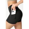 imageODODOS ODCLOUD Womens High Waist Lounge Yoga Shorts with Pockets 4quot6quot8quot10quot Buttery Soft Biker ShortsOnyx Black Grey