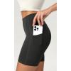 imageODODOS ODCLOUD Womens High Waist Lounge Yoga Shorts with Pockets 4quot6quot8quot10quot Buttery Soft Biker ShortsOnyx Black Grey