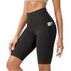 imageODODOS ODCLOUD Womens High Waist Lounge Yoga Shorts with Pockets 4quot6quot8quot10quot Buttery Soft Biker ShortsOnyx Black Grey