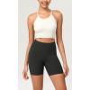 imageODODOS ODCLOUD Womens High Waist Lounge Yoga Shorts with Pockets 4quot6quot8quot10quot Buttery Soft Biker ShortsOnyx Black Grey