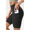 imageODODOS ODCLOUD Womens High Waist Lounge Yoga Shorts with Pockets 4quot6quot8quot10quot Buttery Soft Biker ShortsOnyx Black Grey